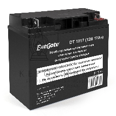 Батарея для ИБП ExeGate DT 1217 (12V 17Ah, клеммы F3 (болт М5 с гайкой))