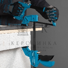 Струбцина Gross 20702 реечная быстрозаж. пистолет. пошаг.механизм пл. корпус 300мм