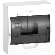 Бокс ОП EASY9 навесн. с прозрачной дверью 1ряд 8мод. SchE