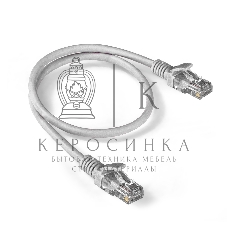 Патч-корд ExeGate EX286379RUS UTP-RJ45-RJ45-5e-0,5M-LSZH-GY, UTP, cat.5e, LSZH, 0.5м, серый