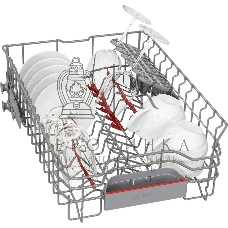 Встраиваемая посудомоечная машина Bosch SPV6EMX65Q, серебристый, 44.8 см, 10 компл., 45 дБ, класс A+