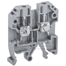 Клемма винтовая КВИ-4 мм2 серая YZN30-004-K03 IEK