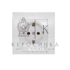 Розетка 1-м СП Бриллиант с заземл. бел. UNIVersal 7947625