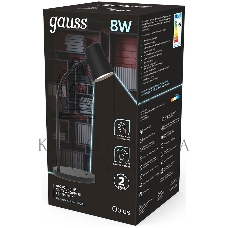Светильник настольный Gauss Qplus модель GTL603 8W 600lm 4000K 170-265V черный диммируемый LED 1/8