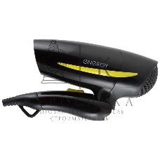 Фен Energy EN-859 чёрный/жёлтый, 1200 Вт, компактный, складная ручка