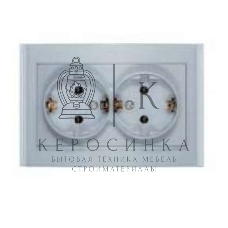 Розетка 2-м СП Бриллиант с заземл. серебр. UNIVersal 7949780