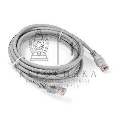 Патч-корд ExeGate EX286384RUS UTP-RJ45-RJ45-5e-3M-LSZH-GY, UTP, cat.5e, LSZH, 3м, серый