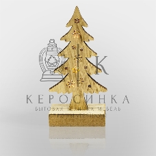 Деревянная фигурка Neon-night с подсветкой 