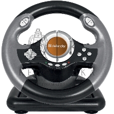 Игровой руль Defender CHALLENGE MINI Руль+ педали, 10кн., 200мм.,USB