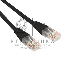 Патч-корд U/UTP Rexant cat.5e, RJ45-RJ45, 26AWG, ZH нг(А)-HF, черный, 0,5 м