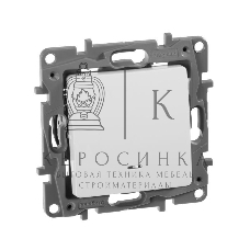 Переключатель с подсветкой, 10AX, бел. ETIKA 