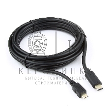 Кабель Cablexpert CCP-USB2-mBMCM-10 USB2.0 microBM/USB3.1TypeC, 3м, 