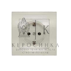 Розетка 1-м СП Бриллиант с заземл. сл. кость UNIVersal 7948844