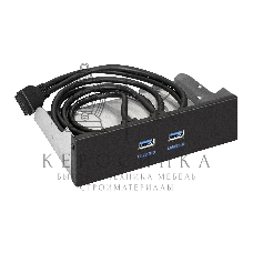 Планка USB на переднюю панель ExeGate EX289289RUS U5H-615, 5,25