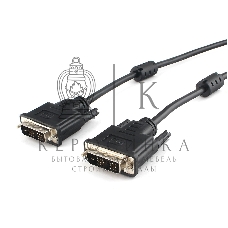 Кабель DVI-D single link Cablexpert CC-DVIL-BK-10, 19M/19M, 3.0м, CCS, черный, экран, феррит.кольца, пакет