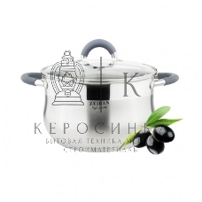 Кастрюля со стеклянной крышкой Zeidan Z-50250 2,1 л - 2.1 л (д.16х10.5 см), нерж.сталь, внутренняя - матовая полировка, снаружи - комбинированная полировка, шкала литража, ручки с силиконовым покрытием, КАПСУЛИРОВАННОЕ ДНО, ПОДАРОЧНАЯ УПАКОВКА С ПЛАСТИКОВ
