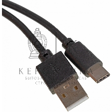 Кабель USB (m)-USB Type-C (m) 1м черный