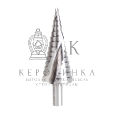 Сверло по металлу ступенчатое Kranz ТИТАН 4,0-30,0 мм 98 мм 65 HRC Р6М5 TiN