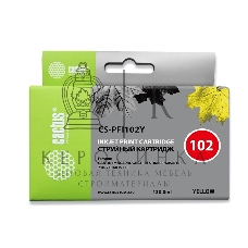 Картридж струйный Cactus CS-PFI102Y желтый (130мл) для Canon IP iPF500/iPF600/iPF700/MFP M40/iPF765/LP17/LP24