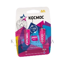 Аккумулятор Космос KOCR6NIMH2800MAH2BLR6 NiMn 2800мА·ч BP-2(блист.2шт.) ЦЕНА ЗА 1 шт