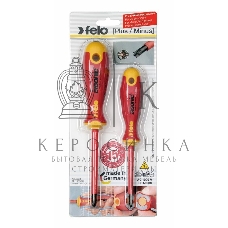 Набор отверток FELO 41792191 набор крестовых диэлектрических отверток ergonic 2шт