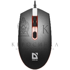 Мышь проводная Defender Dot MB-986 черный, 1600 dpi, USB, кнопки - 4