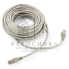 Патч-корд UTP Cablexpert cat.5e, 15м, литой, многожильный серый