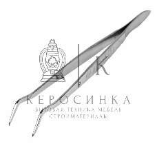 Пинцет изогнутый Rexant узкий, фиксатор, рифленый 160 мм