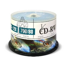 Диск CD-RW Mirex 700 Mb, 12х, Cake Box (50), (50/300)
