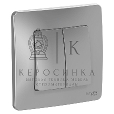 Выключатель 2-кл. СП Blanca (сх.5) 10А 250 В алюм. SchE BLNVS010503