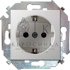 Механизм розетки 1-м СП Simon15 с заземл. белый Simon 1591432-030