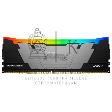 Оперативная память Kingston Fury Renegade, DDR4, 8Gb (1x8GB), 3200MHz, CL16, DIMM, с радиатором, серебристый, RGB, черный