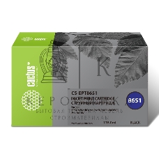 Картридж струйный Cactus CS-EPT8651 (T8651) черный пигментный (8000 стр.) для Epson WF5190/5690