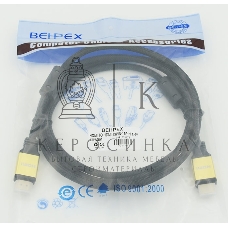 Кабель HDMI Behpex Ver.1.4 Gold jack HDMI(19pin)/HDMI(19pin) 1.8м феррит.кольца позолоченные контакты