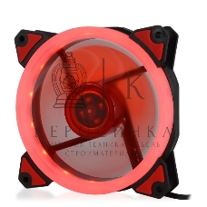 Вентилятор для корпуса Crown CMCF-12025S-1230 черный/красный, 120 мм, 1650 об/мин, 23 дБ, 3 pin