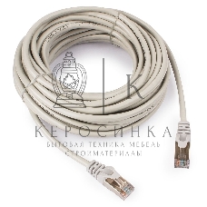 Патч-корд FTP Cablexpert cat.5e, 10м, литой, многожильный серый