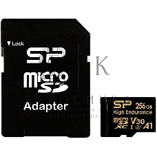 Флеш карта microSD 256Gb Silicon Power microSDHC Class 10 UHS-I A1 V30 U3 (SD адаптер) 100Mb/s