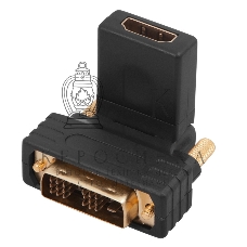 Переходник штекер Rexant DVI-D - гнездо HDMI, поворотный