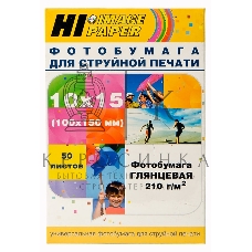 Бумага Hi-Black A2113 глянцевая односторонняя (Hi-image paper) 10x15, 210 г/м, 50 л. (H210-4R-50)
