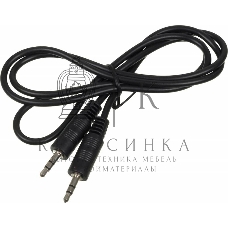 Кабель аудио Ningbo Jack 3.5 (m)/Jack 3.5 (m) 1м. черный