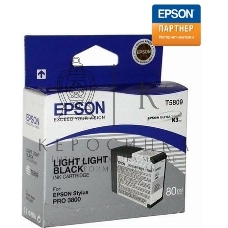 Картридж струйный Epson T5809 (C13T580900) светло-серый (80 мл) для Stylus Pro 3800