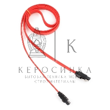 Кабель интерфейсный SATAIII Cablexpert CC-SATAM-DATA-0.8M, 80 см, 7pin/7pin, защелка, пакет