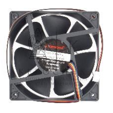 Вентилятор для корпуса Gembird черный, 120 мм, 2500 об/мин, 30 дБ, 4 pin