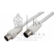 Шнур Rexant ТВ гнездо - ТВ штекер, длина 15 метров, белый