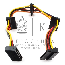 Кабель Cablexpert Кабеля питания SATA, 4x15pin(M)/15pin(F), 40 см (CC-SATAMF-03)