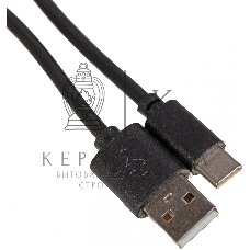 Кабель USB (m)-USB Type-C (m) 1м черный