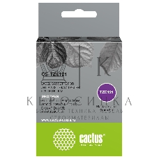 Картридж ленточный Cactus CS-TZE121 TZe-121 черный для Brother PT-P1010, PT-P700, P750W, P900W, P950W, PT-D210, D450VP, D600VP, PT-H110BUNDE
