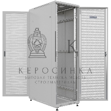 Шкаф серверный NTSS Премиум (NTSS-R42U60100PD/PD) напольный 42U 600x1000мм пер.дв.перфор. задн.дв.перфор. 900кг серый IP20 сталь