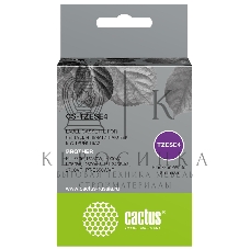 Картридж ленточный Cactus CS-TZESE4 TZe-SE4 черный шрифт, белый фон (18 мм, 8 м) для Brother PT-P700, P750W, P900W, P950W, D600VP, PT-2430PC, 2700VP, PT-E550WVP
