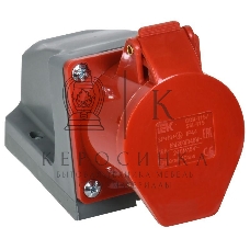 Розетка ОП 16А 380В 3P+PE+N ССИ-115 IP44 ИЭК PSR12-016-5